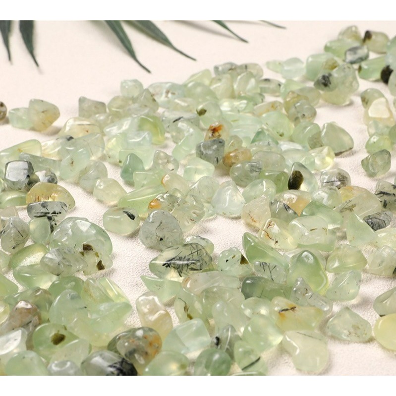 [水晶專賣24h出貨] 天然礦採 水晶碎石 葡萄石 魚缸花盆造景石 消磁石 水晶擴香 水晶 能量石 風水-細節圖3