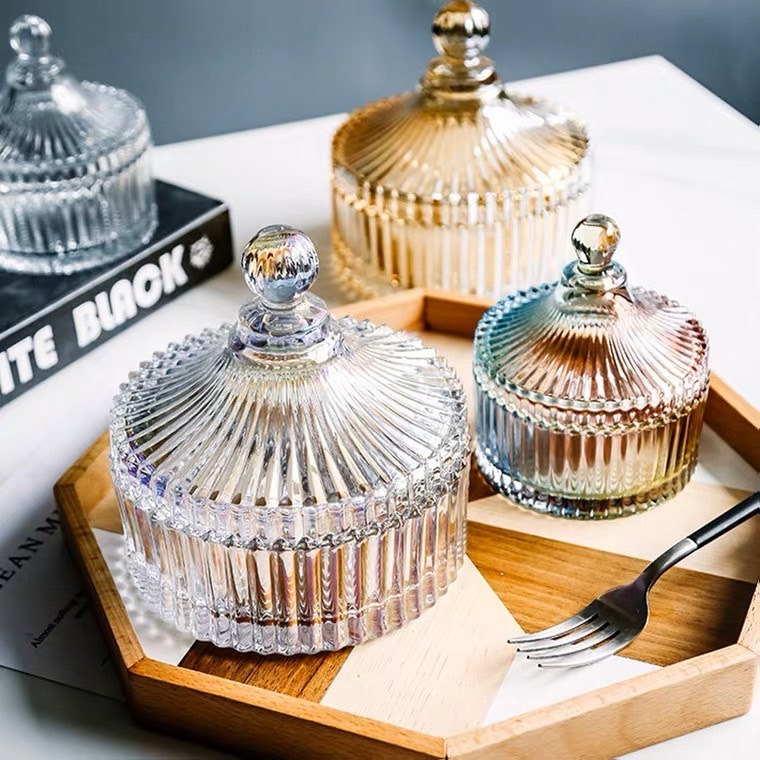 [水晶專賣24h出貨] 水晶消磁碗 透明玻璃罐 水晶收納盒 玻璃碗 淨化器皿 糖果盅 消磁石 擺飾-細節圖4