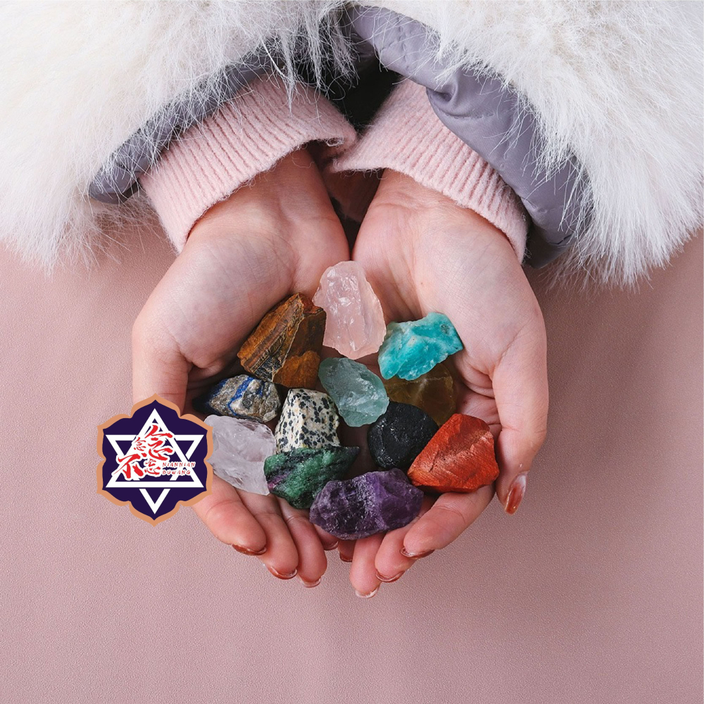 [水晶專賣24h出貨] 天然礦採 12種水晶原礦套裝 七脈輪 擴香石 水晶擴香 水晶香薰石 水晶 風水 粉水晶 紫水晶-細節圖4