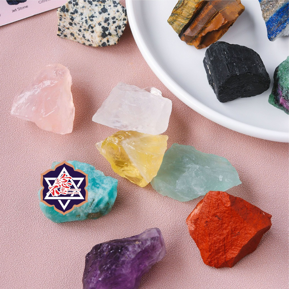 [水晶專賣24h出貨] 天然礦採 12種水晶原礦套裝 七脈輪 擴香石 水晶擴香 水晶香薰石 水晶 風水 粉水晶 紫水晶-細節圖7