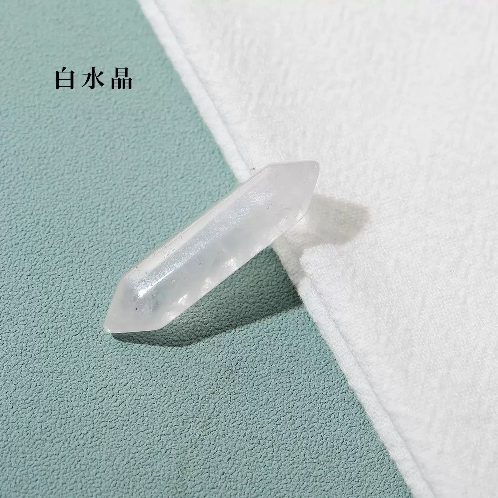 [水晶專賣24h出貨] 天然水晶 水晶柱六角椎 六角柱兩頭尖 水晶 玉石 水晶擺件 風水 粉水晶 紫水晶 白水晶 虎眼石-細節圖7
