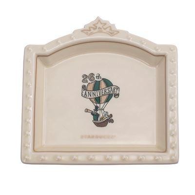 星巴克 熱氣球探險玻璃杯 207ml / 熱氣球探險造型盤 / 26週年紀念玻璃杯207ml-細節圖4