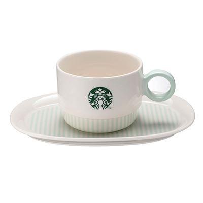 星巴克 女神 薄荷綠碗盤組 / 薄荷綠造型碗 / 薄荷綠杯盤組-細節圖4