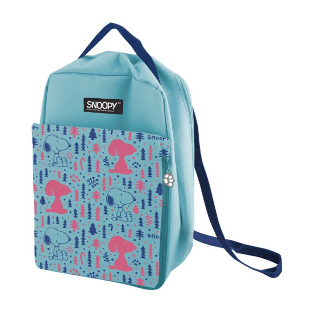SNOOPY 史努比 下雪森林 多用途野餐墊保溫包-細節圖2