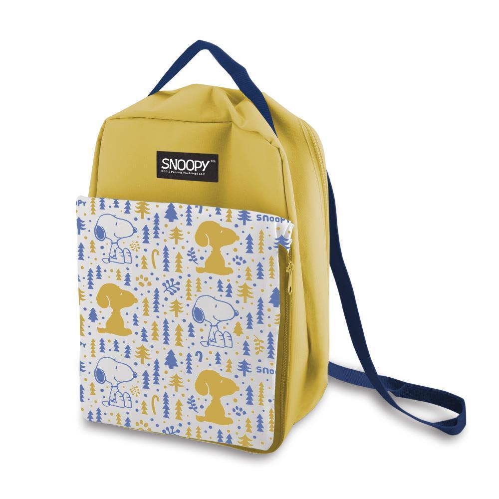 SNOOPY 史努比 下雪森林 多用途野餐墊保溫包-細節圖3