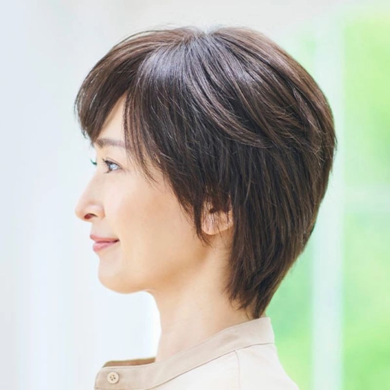 醫療假髮｜假髮.化療假髮｜媽媽髮型 短髮款式｜親膚內裡化療適用 ｜透氣防滑 柔軟親膚 ｜A01-細節圖4