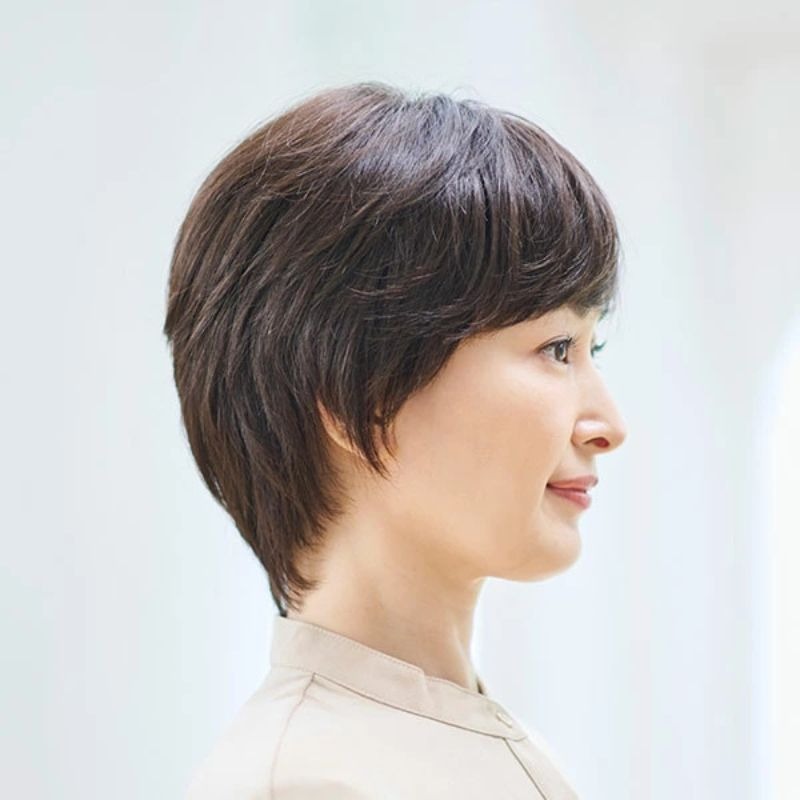 醫療假髮｜假髮.化療假髮｜媽媽髮型 短髮款式｜親膚內裡化療適用 ｜透氣防滑 柔軟親膚 ｜A01-細節圖5