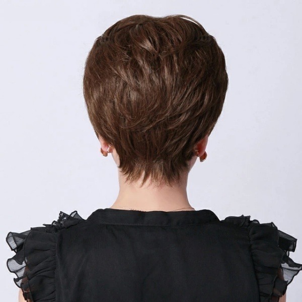 醫療假髮｜假髮.化療假髮｜媽媽髮型.短髮款式｜抗菌內裡化療適用 ｜透氣防滑 柔軟親膚 ｜A01-細節圖4