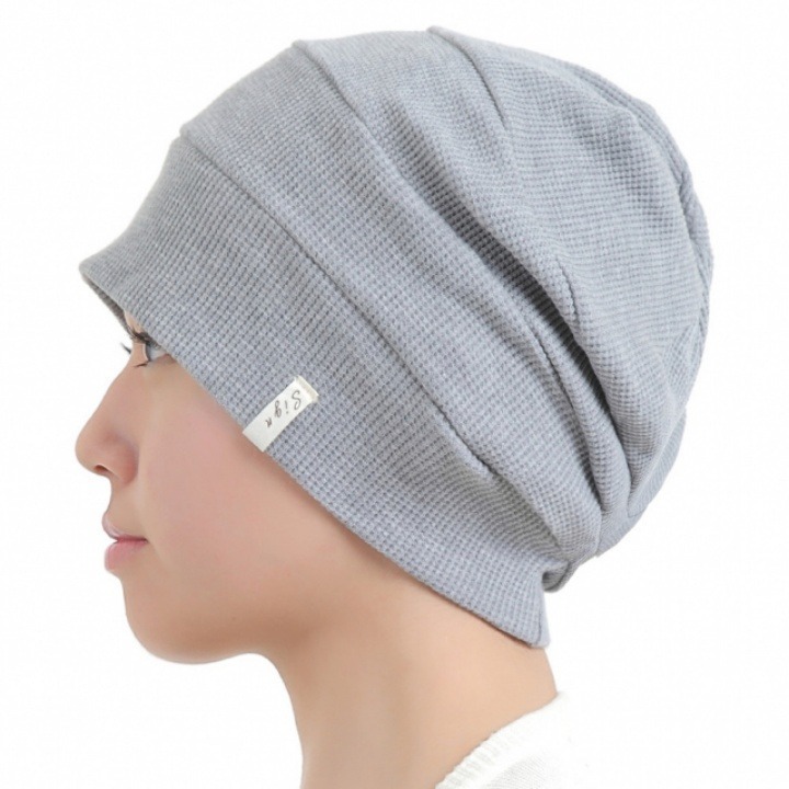 日本進口有機棉針織帽｜包頭帽.化療帽｜NOC認證 親膚透氣 敏感肌適用-細節圖3