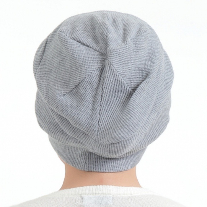 日本進口有機棉針織帽｜包頭帽.化療帽｜NOC認證 親膚透氣 敏感肌適用-細節圖4