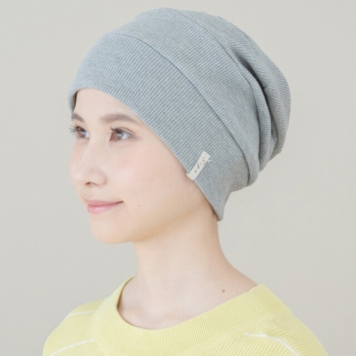 日本進口有機棉針織帽｜包頭帽.化療帽｜NOC認證 親膚透氣 敏感肌適用-細節圖7