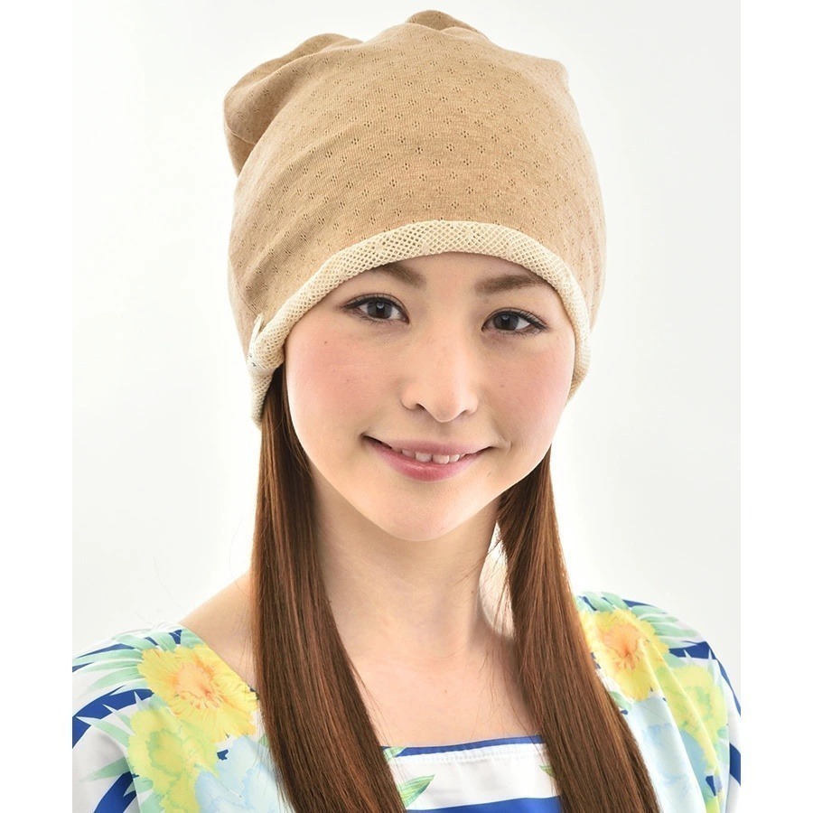 日本製 100%有機棉針織帽｜包頭帽.化療帽｜NOC認證 親膚舒適 適合敏感肌-細節圖4