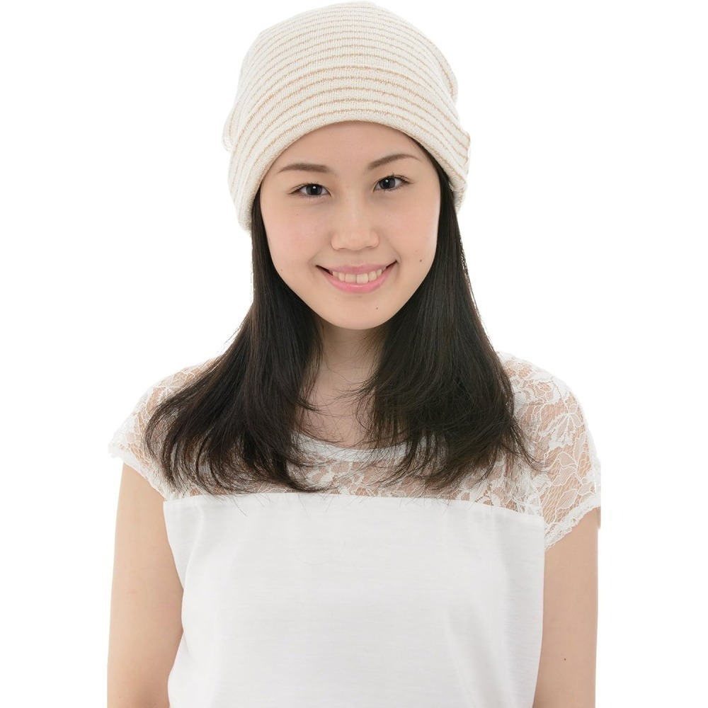 日本製 100%有機棉針織帽｜包頭帽.化療帽｜NOC認證 親膚舒適 適合敏感肌-細節圖4