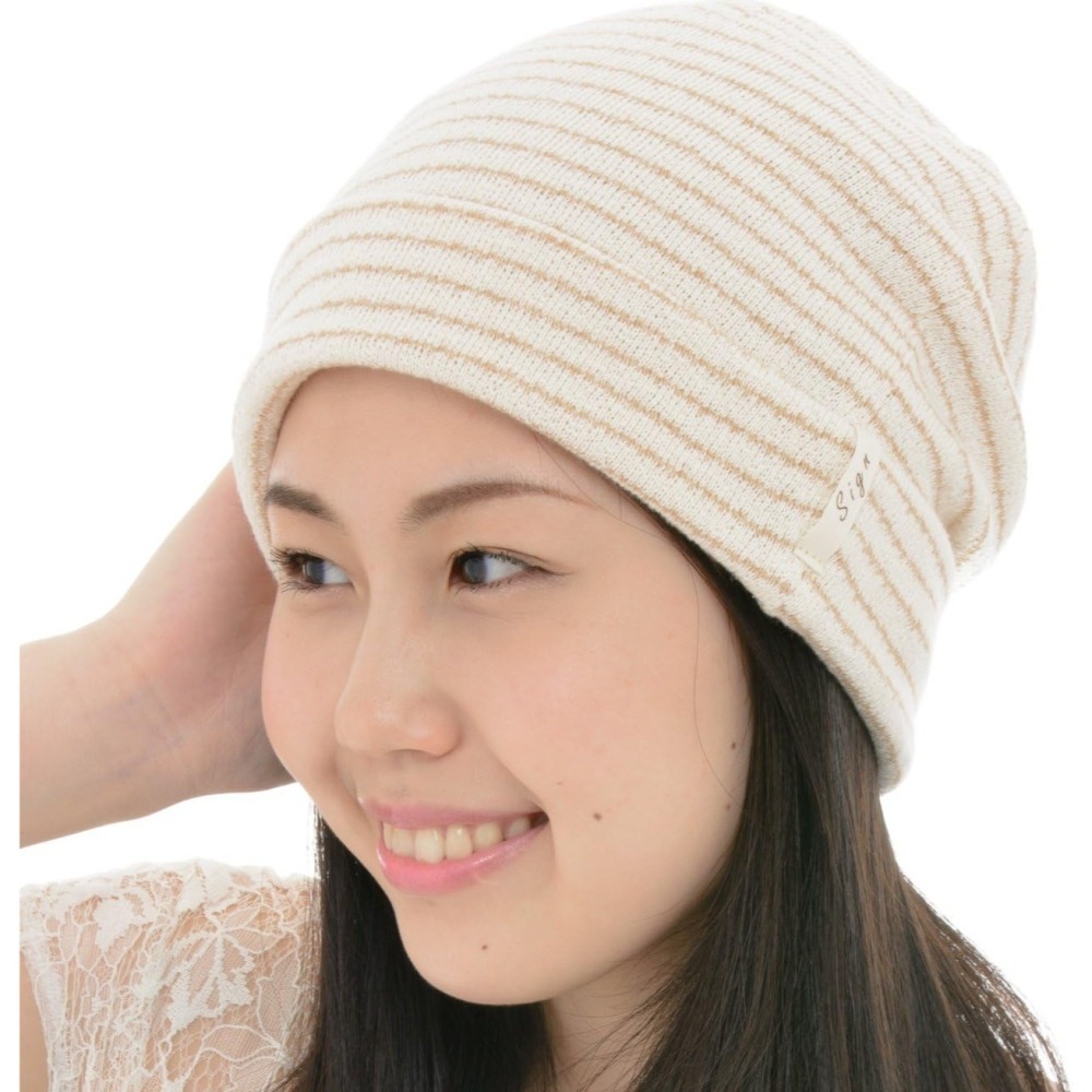 日本製 100%有機棉針織帽｜包頭帽.化療帽｜NOC認證 親膚舒適 適合敏感肌-細節圖7