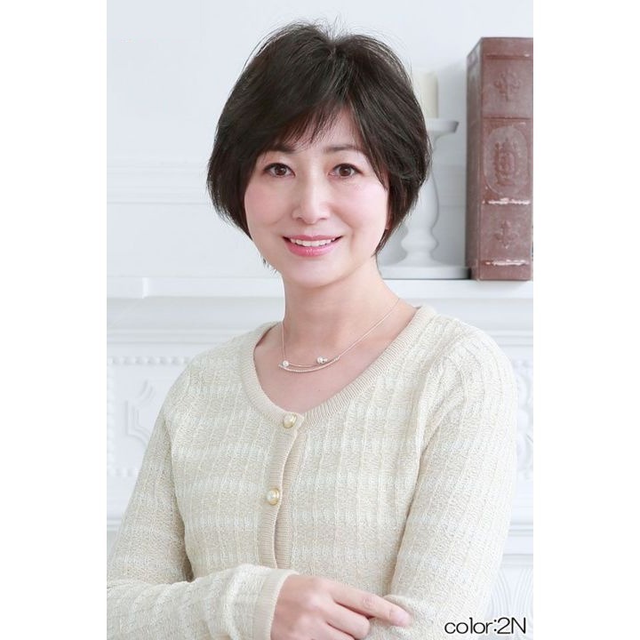 補髮遮白髮片｜新型記憶絲+圓形型人工頭皮 ｜補髮量.遮白髮｜假髮片 .女髮片.頭頂補髮片｜日本進口-規格圖11