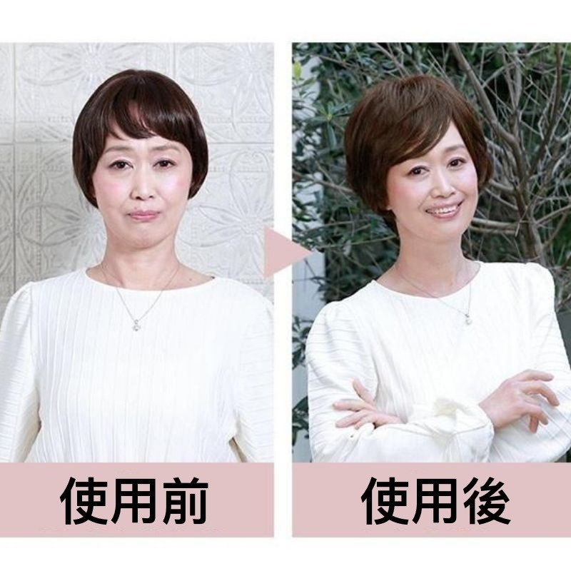 大範圍遮白髮片｜瀏海手工+I型人工頭皮 ｜補髮量.遮白髮｜假髮片 .女髮片.頭頂補髮片｜日本進口-細節圖2