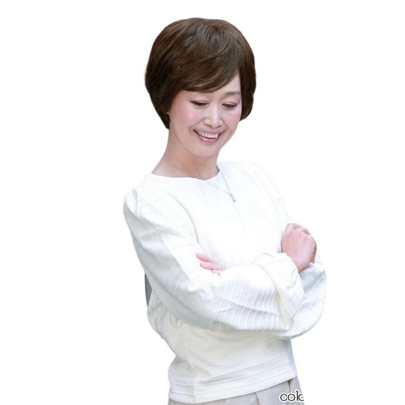 大範圍遮白髮片｜瀏海手工+I型人工頭皮 ｜補髮量.遮白髮｜假髮片 .女髮片.頭頂補髮片｜日本進口-細節圖7