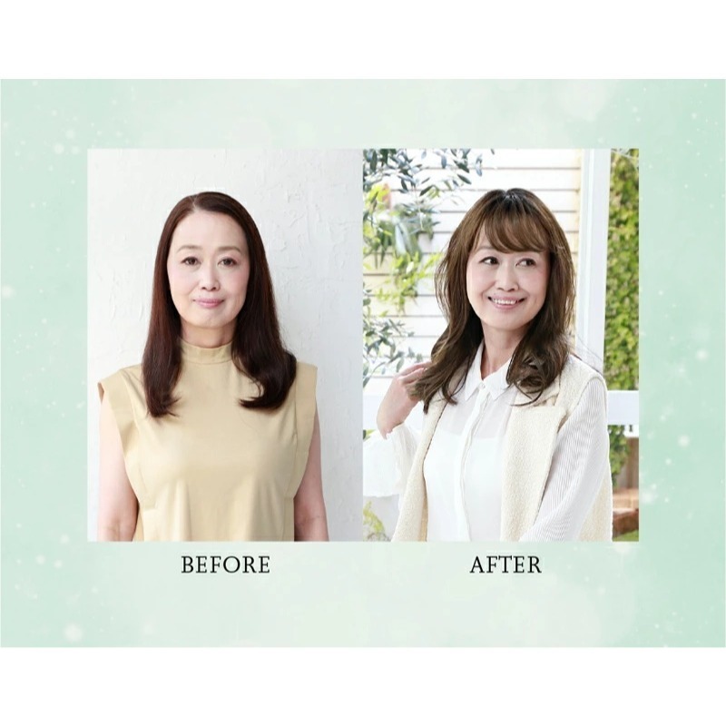 大範圍遮白髮片｜瀏海手工+I型人工頭皮 ｜補髮量遮白髮免染髮｜假髮片 .女髮片.頭頂補髮片｜日本進口-細節圖2