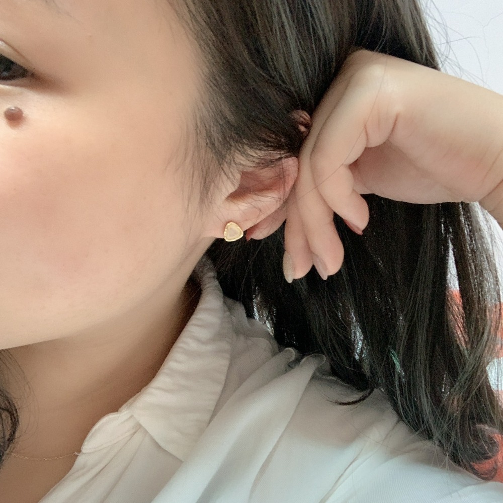 its.ME 貓眼石幾何耳環-細節圖3