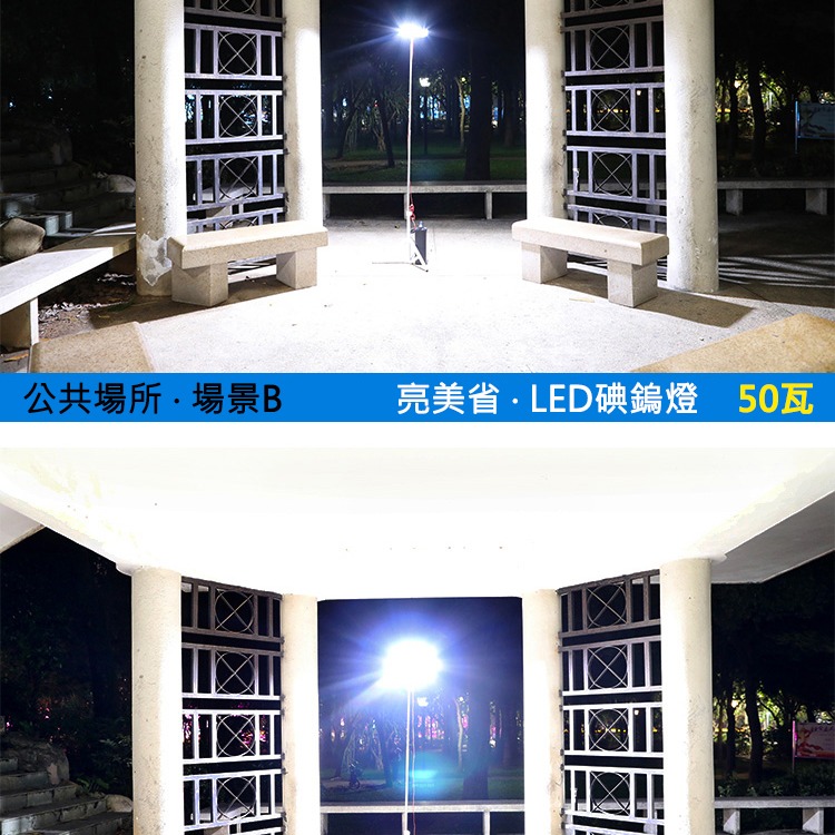 碘鎢燈【黑馬燈城】台灣現貨含發票【A544】110V LED燈 夜市燈 led投光燈 露營燈 施工燈 舞台燈 室外燈擺攤-細節圖7