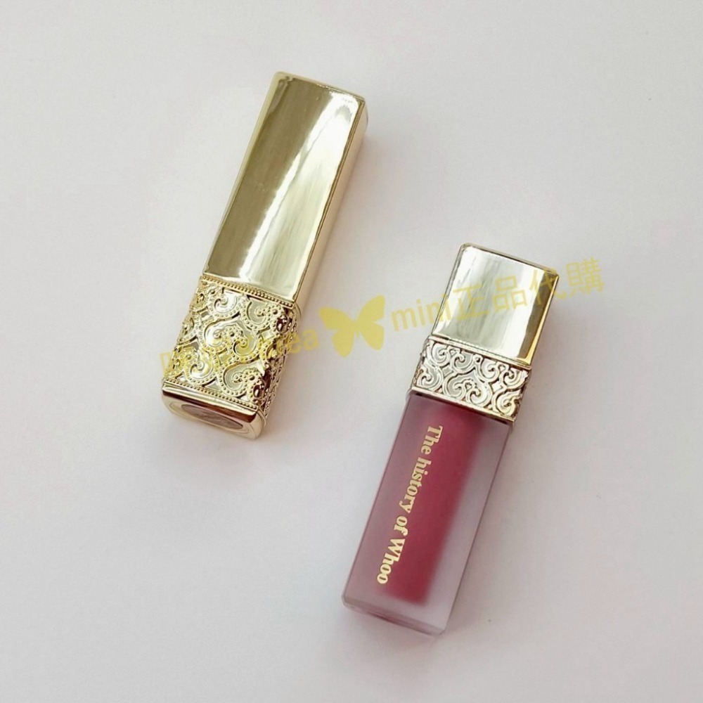 mini♥️咪妮♥️ 后 whoo 皇后之吻 奢華絲絨迷你唇膏 45號 1.3g 絲絨柔霧迷你唇露18號2.1g 特價-細節圖6