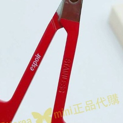 mini♥️咪妮♥️espoir 眉睫毛美容工具2件組【不鏽鋼彎頭弧形修眉剪刀+2用睫毛/眉毛梳】美容工具-細節圖4