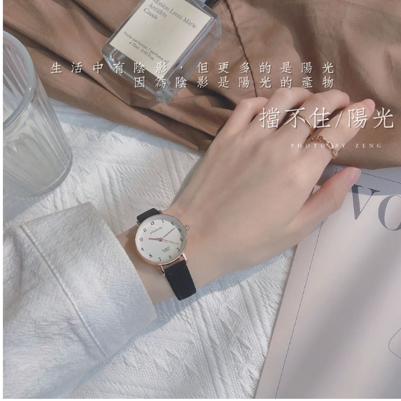 小而美-手表女款學生簡約氣質初高中女生韓版簡約復古ins小眾森系學院風-細節圖4