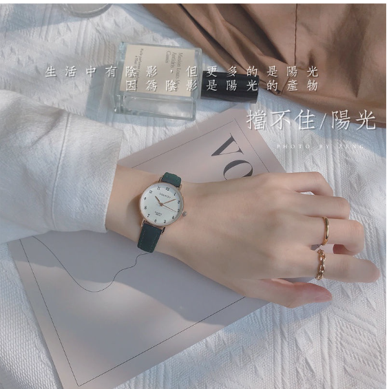 小而美-手表女款學生簡約氣質初高中女生韓版簡約復古ins小眾森系學院風-細節圖5
