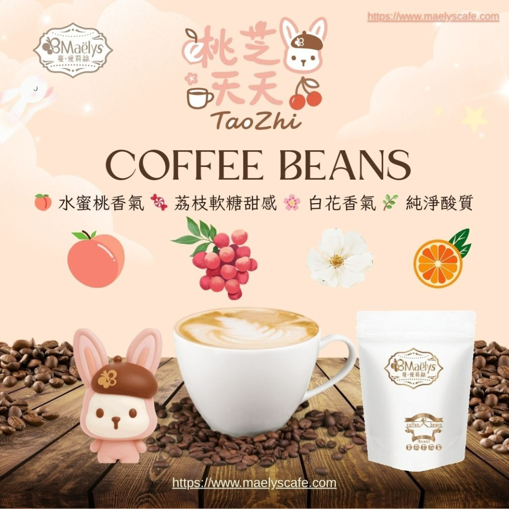 【Maelys】咖啡豆｜桃芝夭夭 TaoZhi｜哥倫比亞 紅杉處理廠 日曬 淺焙 1/4磅-細節圖3