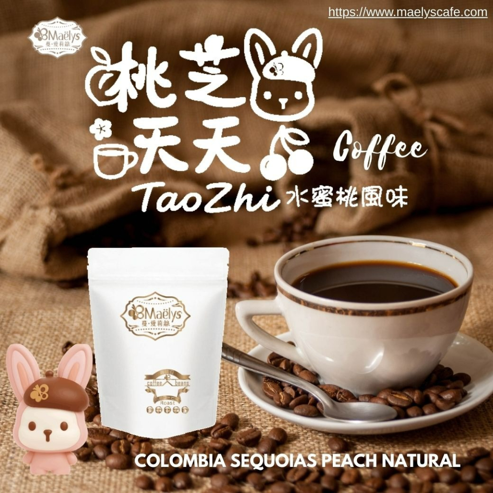 【Maelys】咖啡豆｜桃芝夭夭 TaoZhi｜哥倫比亞 紅杉處理廠 日曬 淺焙 1/4磅-細節圖11