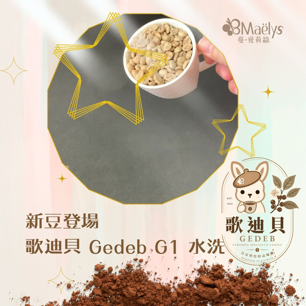 Maelys【歌迪貝Gedeb】衣索比亞 耶加雪菲 沃卡 奇奇雷 G1 水洗｜柑橘・白桃・荔枝｜淺中焙｜精品單品咖啡豆-細節圖2