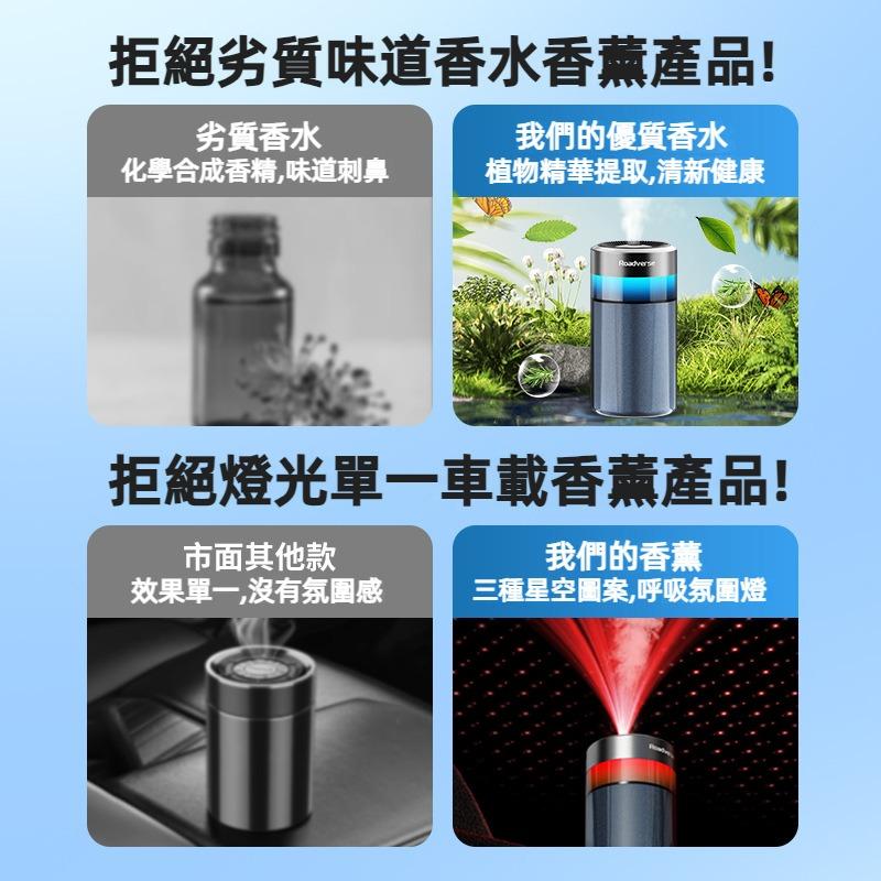 汽車香薰機 3種星空頂燈 空氣淨化 車用加濕器 車用香水 汽車香水 車內除異味 汽車香氛 汽車擴香 車用香薰機 車用香芬-細節圖4