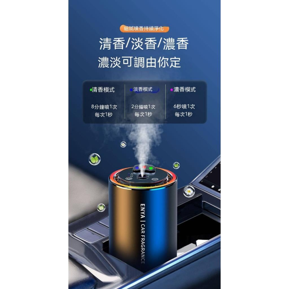 AI三色星空頂汽車香薰機 智能音樂律動燈 3色星空更漂亮 隨車自動啟停 汽車香水 車用香水 汽車香氛 車用香薰機 香薰機-細節圖9