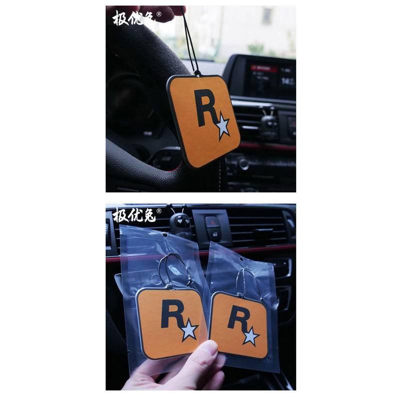 GTA R星香氛片 10入 高檔香薰片 車內除異味 GTA汽車掛飾 香水抖音爆款 汽車香氛片 汽車香水 香薰片 香氛片-細節圖2