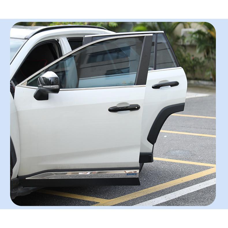 豐田RAV4車門把手蓋 適用2022~2024款 汽車側門把手保護貼 碳釺紋 防塵防水門把手套-細節圖2