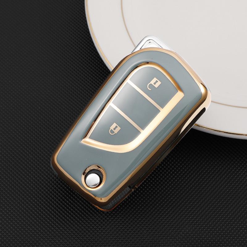 豐田折疊鑰匙套 豐田Altis鑰匙保護套 altis鑰匙保護殼  Altis專用鑰匙套 TPU防刮殼  Altis鑰匙套-細節圖7