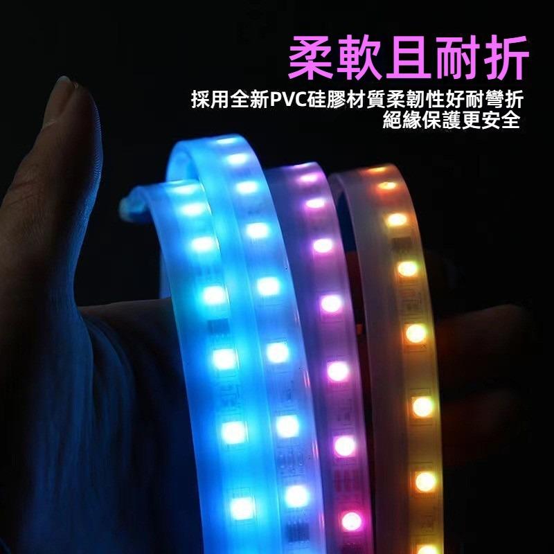 【流光跑馬燈】引擎蓋燈條 流水日行燈 可變色 可關閉 流線設計 多模式燈效 汽車LED 車頭裝飾燈-細節圖4