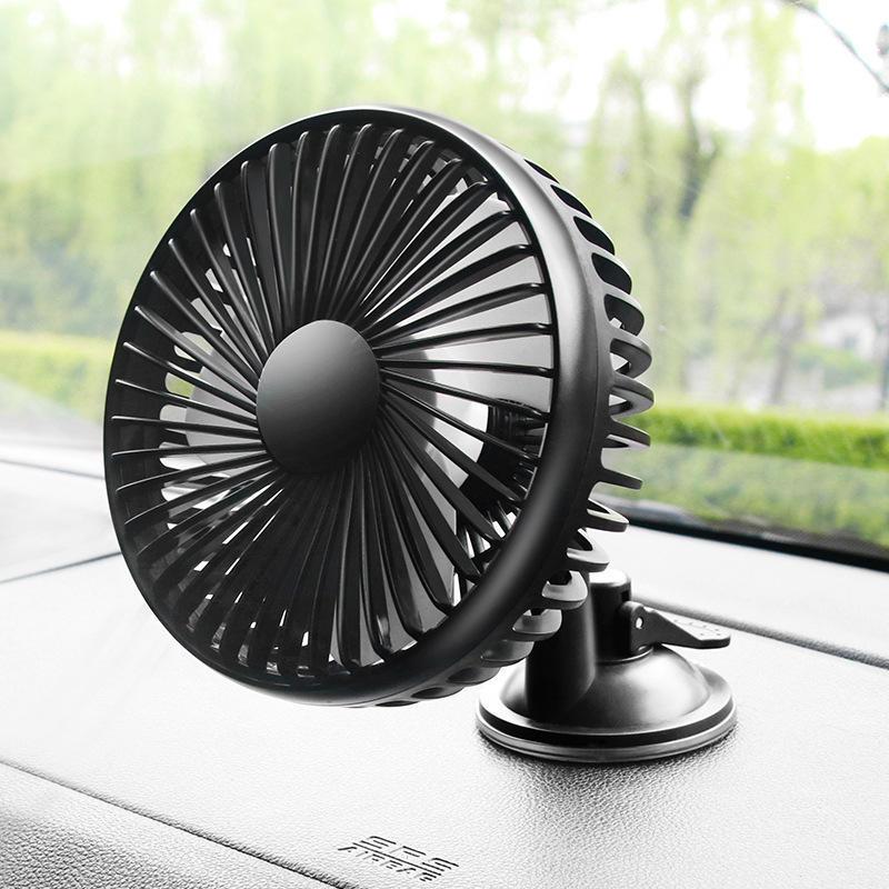 汽車風扇 USB風扇 靜音大風力 12/24v車用風扇 車用電風扇 汽車電風扇 汽車後排電風扇 後座風扇 貨車風扇-細節圖4