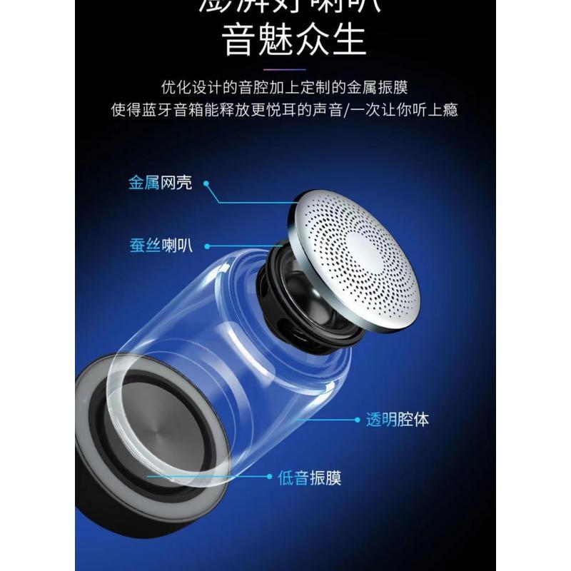 AI智慧無線藍牙音箱低音炮家用音響迷你戶外可擕式語音高音質跨境-細節圖5