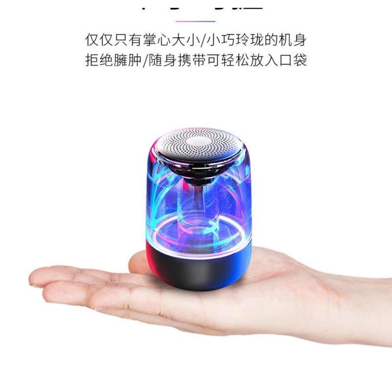 AI智慧無線藍牙音箱低音炮家用音響迷你戶外可擕式語音高音質跨境-細節圖7