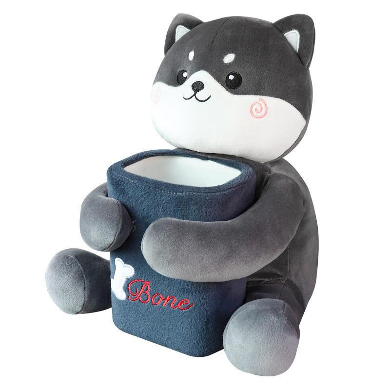 車用紙巾盒 汽車垃圾桶 扶手箱抽紙盒 二合一多功能 汽車衛生紙盒 易於安裝 無需工具 汽車垃圾桶 可愛造型車用衛生紙盒-細節圖9