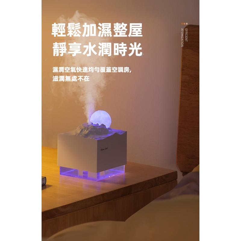 噴霧香薰機 月球造型加濕器 氛圍燈 噴霧機 水氧機 薰香機 噴霧器 夜燈 擴香機 精油噴霧器 USB加濕器 空氣加濕機-細節圖8