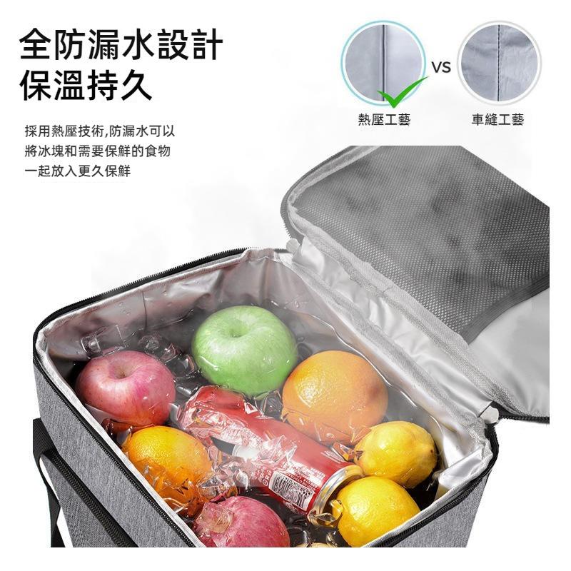 大號保溫袋 24L 加厚防水保冰袋 持久恆溫 側背保溫保冷袋 露營保冰包 手提保溫包 保溫包 保冷袋 野餐包 露營包-細節圖4