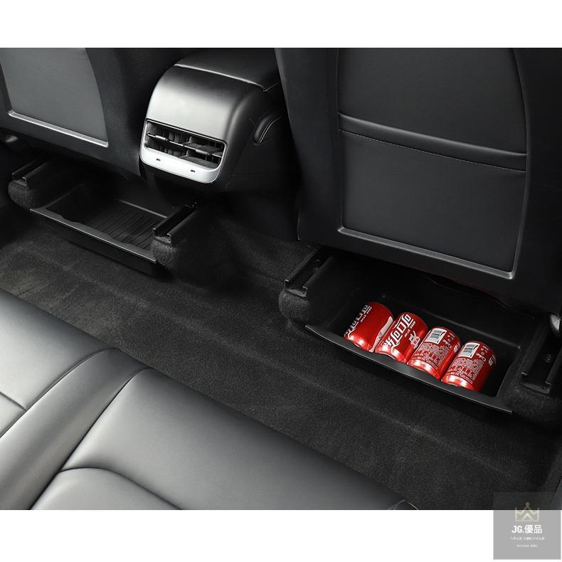 特斯拉ModelY 座椅下儲物盒 煥新 座椅收納盒 儲物箱 隱藏收納盒 車用置物盒 隱形收納 特斯拉改裝配件-細節圖9