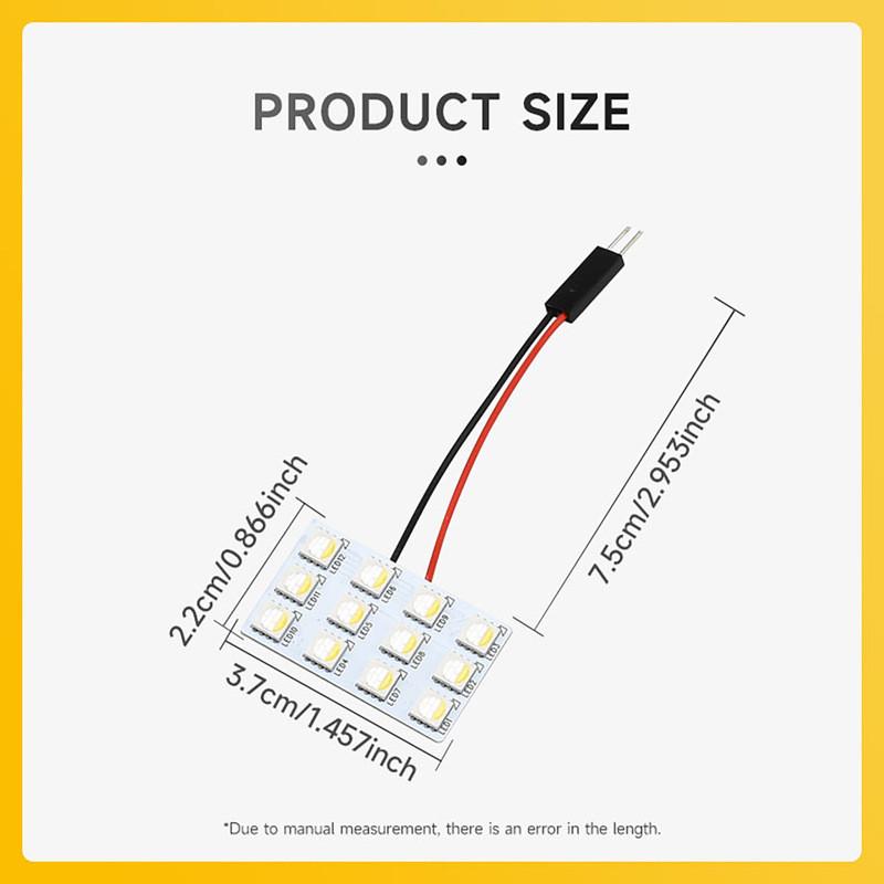 汽車室內燈 T10雙尖頭 遙控七彩LED閱讀燈 12V 5050燈珠 汽車閱讀燈 LED室內燈 車頂燈 車廂燈 車內燈-細節圖5