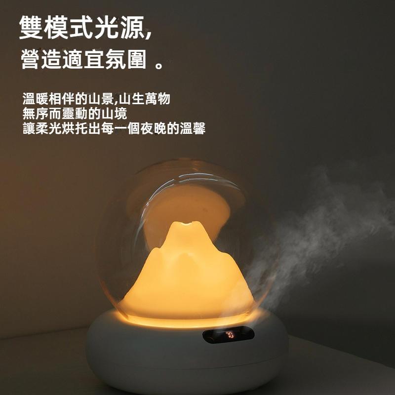 小夜燈雙噴霧加濕器 無水斷電保護 七彩氛圍燈模式 2L大容量 水氧機 香氛機 薰香機 香薰機 擴香儀 芳香噴霧機-細節圖5