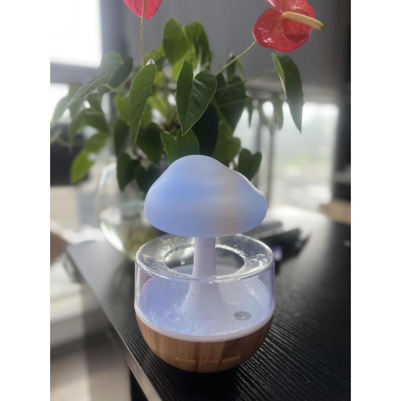 七彩氛圍雲朵加濕器 模擬水滴聲 助眠神器 夜燈香薰機 雨滴水氧機 空氣加濕機 香氛噴霧 香氛機 加濕器 薰香機 小夜燈-細節圖6