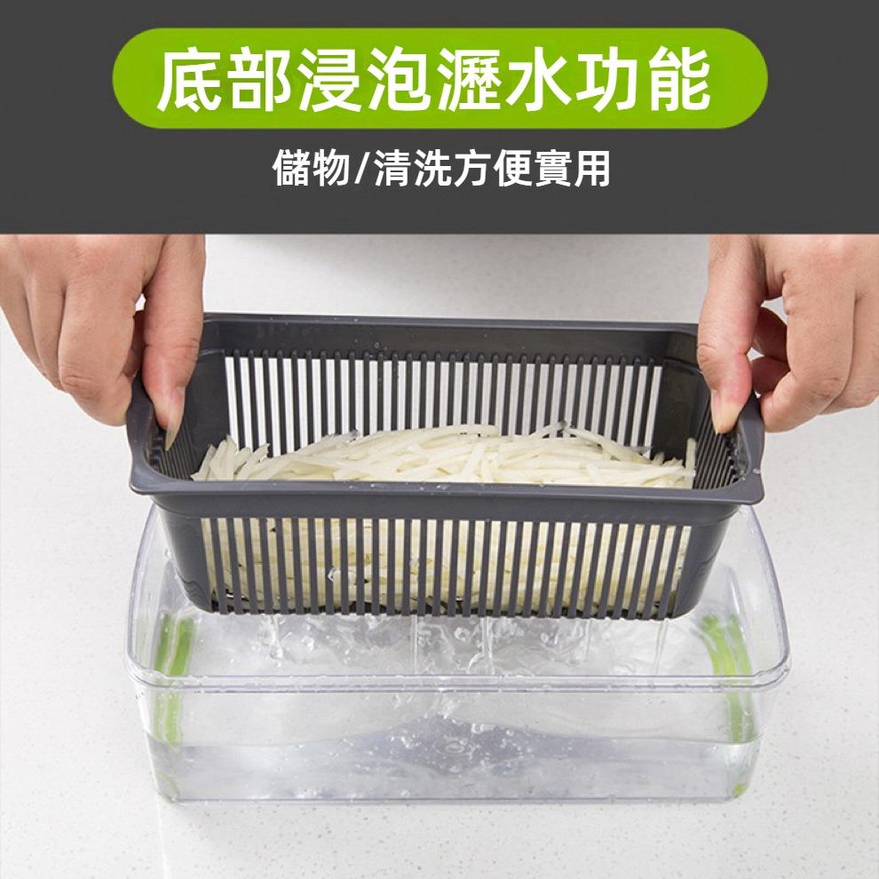 多功能切菜器 切絲神器 304不鏽鋼 切絲器 刨絲器 切片器 切菜機 削皮刀 切丁器 切蔥機 磨泥器 刨片器 磨蓉器-細節圖5