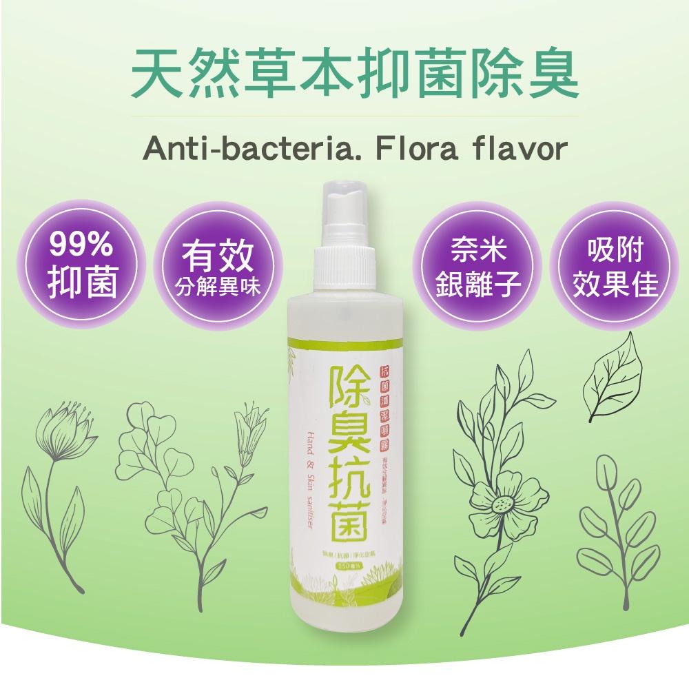 《100%台灣製造 含酒精成分》攜帶式抗菌除臭噴霧 250ml-細節圖2