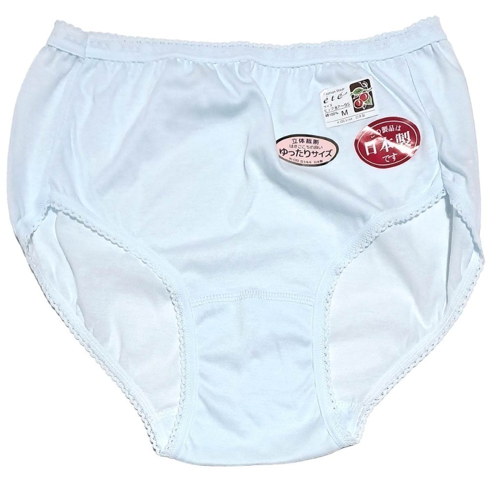 [限時特價]日本製 100%純棉內褲 女內褲 高腰 蕾絲 內褲-規格圖6